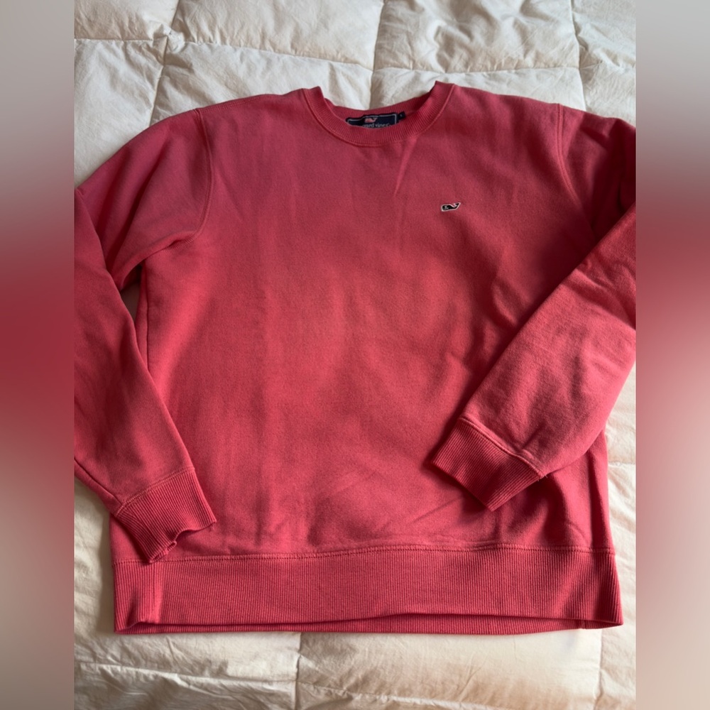 Vineyard Vines Coral pink Crewneck sweatshirt size small great condition